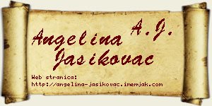 Angelina Jasikovac vizit kartica